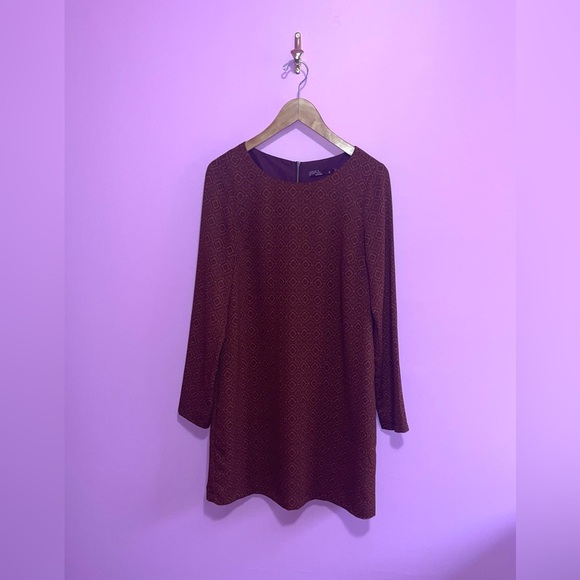 Prana Dress Women's Size Small Pomegranate Rust Long Sleeve Lightweight Cece - Picture 2 of 13